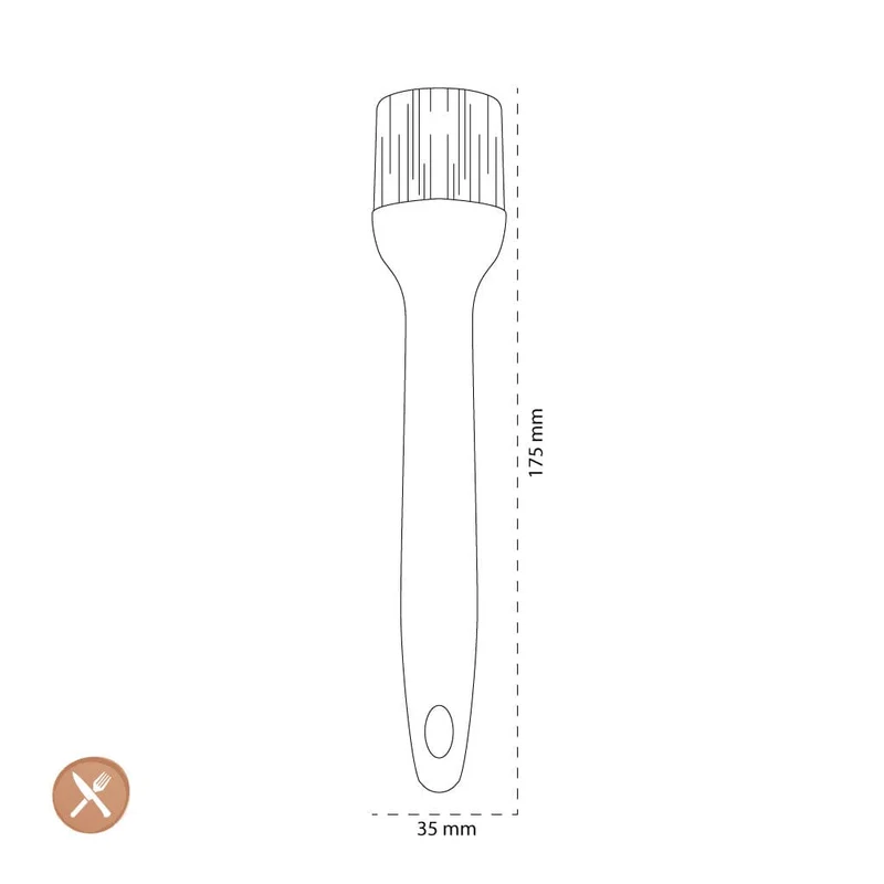 Tools2Cook - Silikonpinsel Schwarzer Pfeffer
