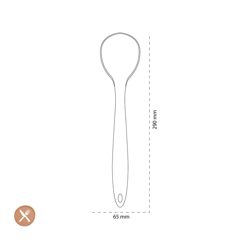 Tools2Cook - Silikonlöffel Muskatgrau