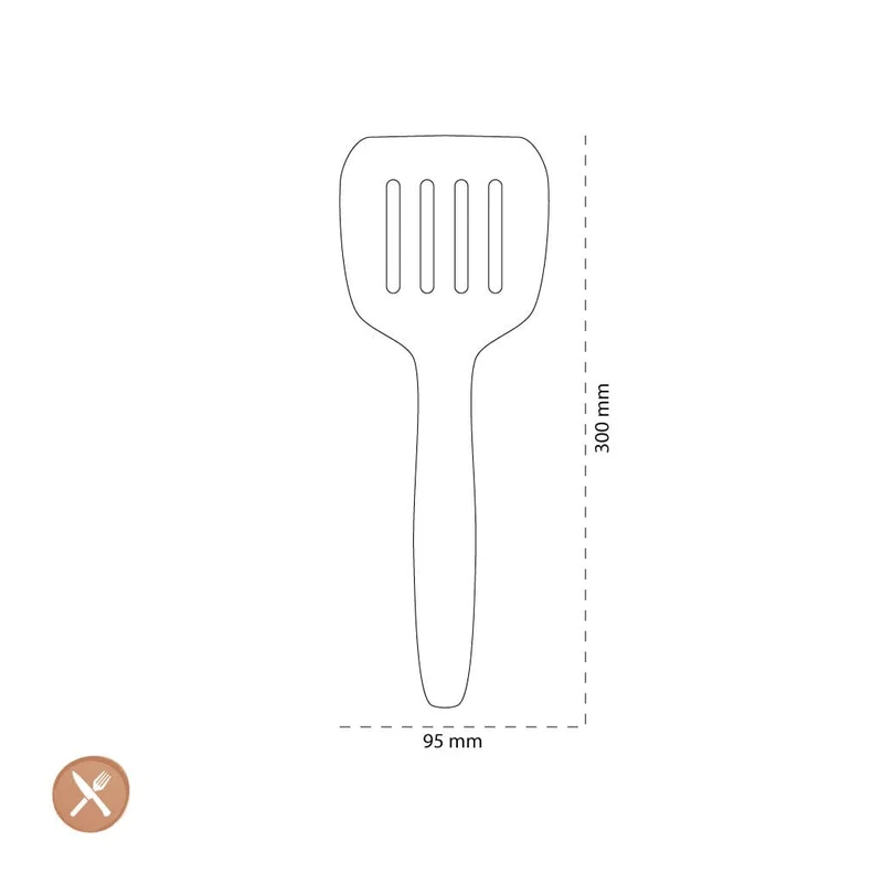Tools2Cook - Silikon-Backspatel Muskatgrau