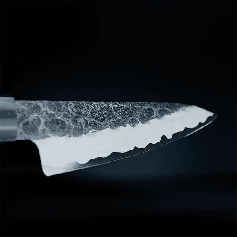 Shinrai Knives - Kurayami Damascus Schälmesser 9 cm