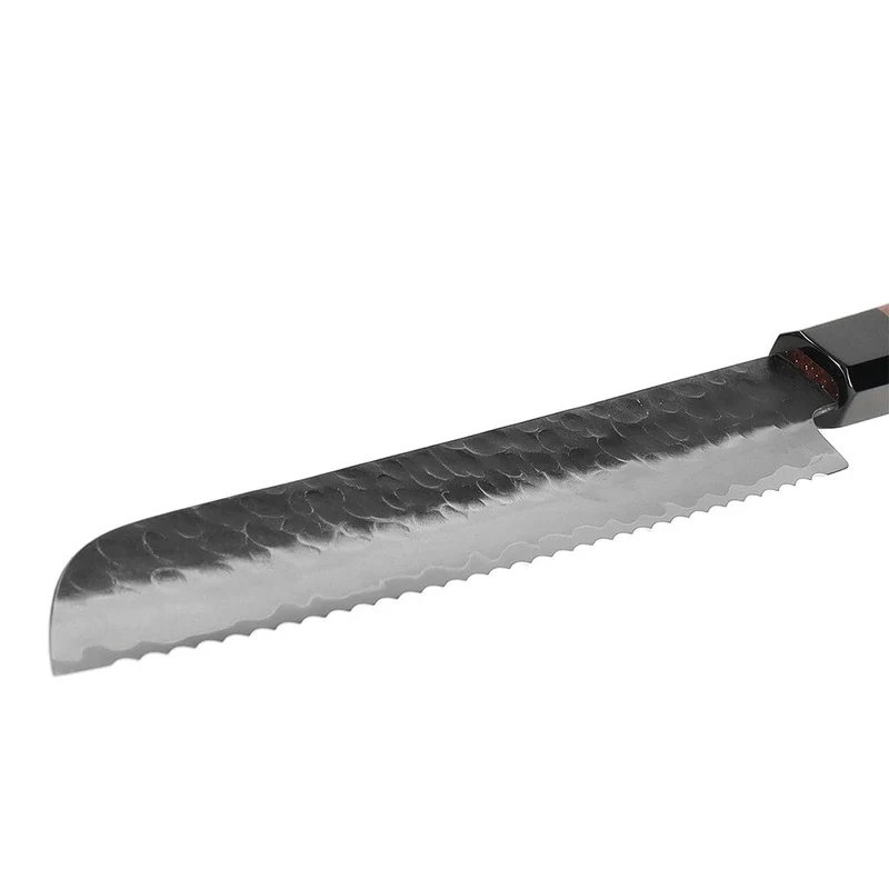 Shinrai Knives - Kurayami Damascus Brotmesser 20 cm