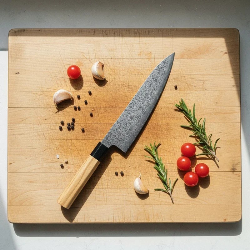 Shinrai Knives - Takumi Kaza Damascus Kochmesser 20 cm