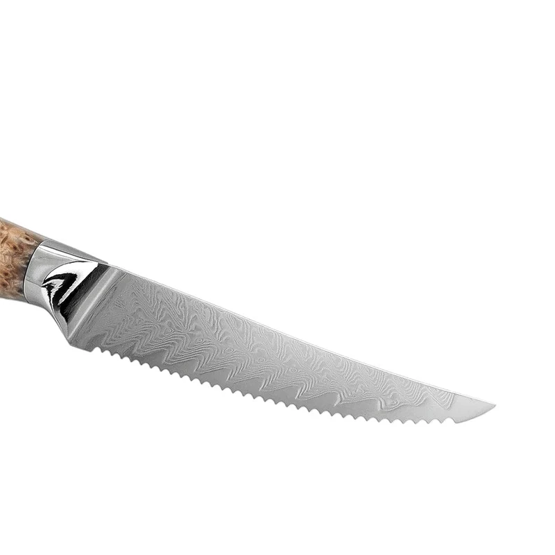 Shinrai Knives - Eclipse Series Damascus Steakmesser 13 cm
