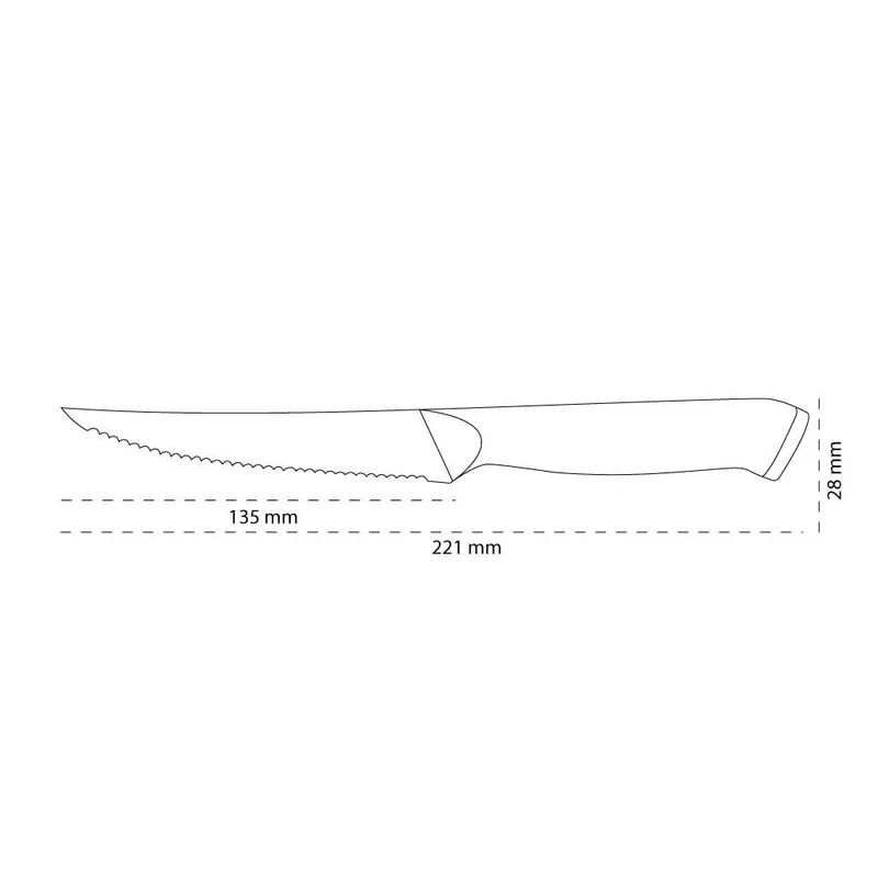Shinrai Knives - Eclipse Series Damascus Steakmesser 13 cm