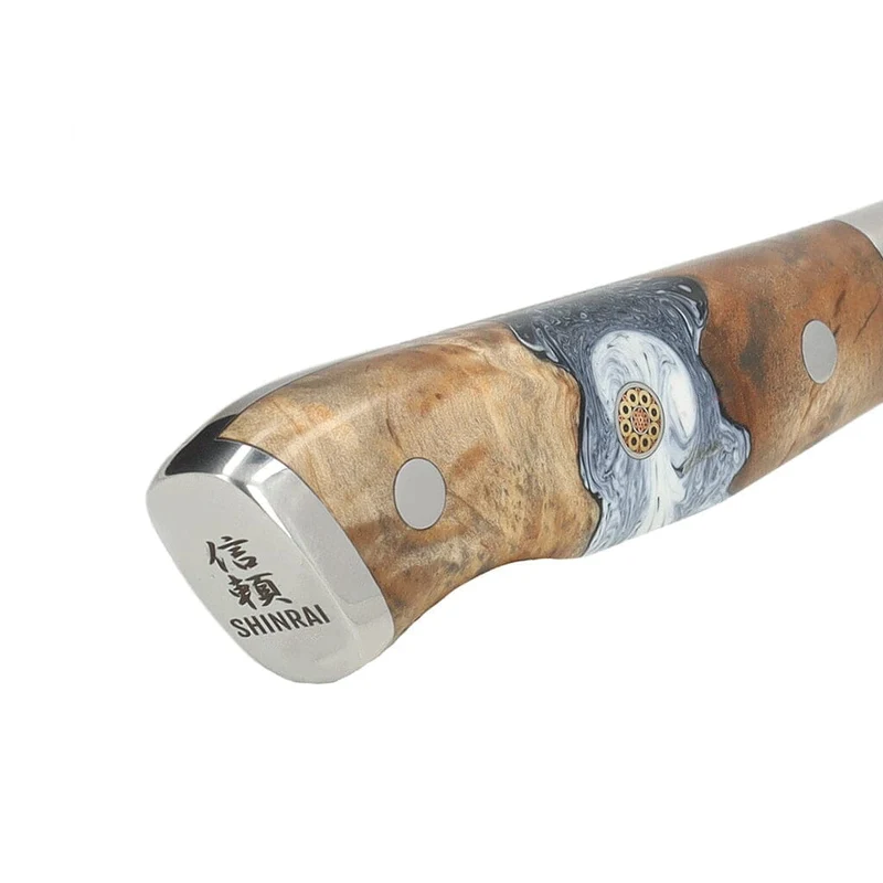 Shinrai Knives - Eclipse Series Damascus Brotmesser 20 cm