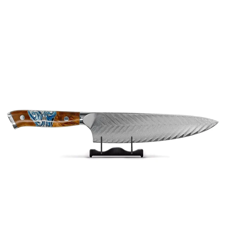 Shinrai Knives - Eclipse Series Damascus Kochmesser 20 cm