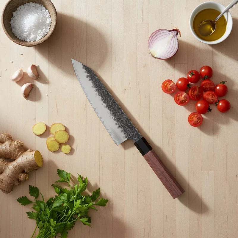 Shinrai Knives - Kurayami 7-teiliges Damastmesserset
