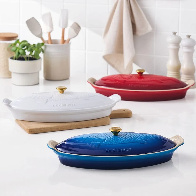 Le Creuset - Auflaufform Fisch 'Cherry Red'