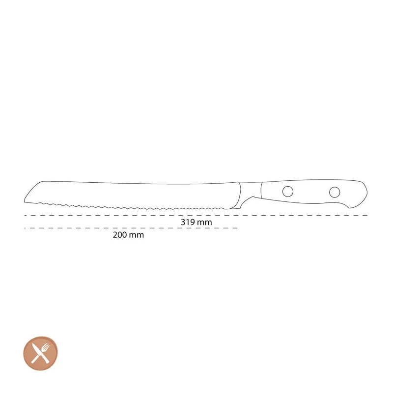 Wüsthof - Klassisches Brotmesser mit Wellenschliff 20 cm
