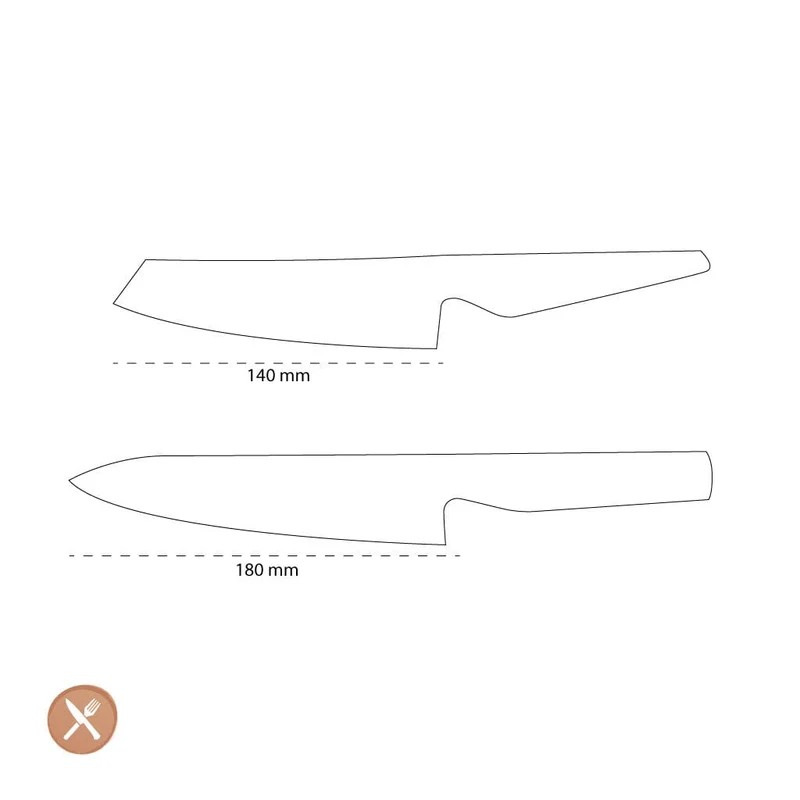 Global - G-7805 Kochmesser + Gemüsemesser
