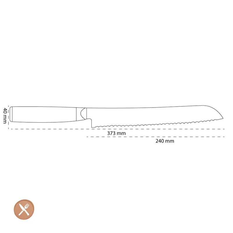 Miyabi - 5000FCD Brotmesser 240 mm