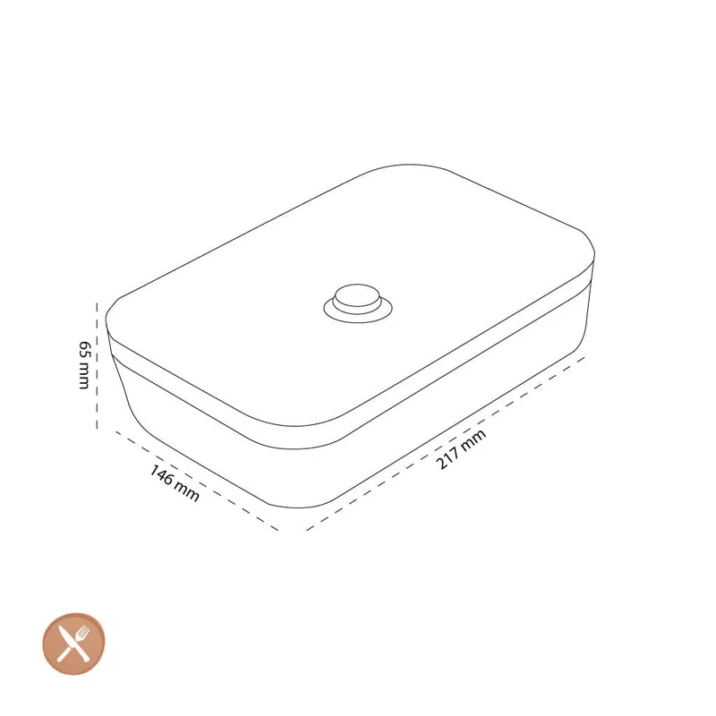 Zwilling - Fresh & Save Vakuum-Lunchbox flach L halbtransparent