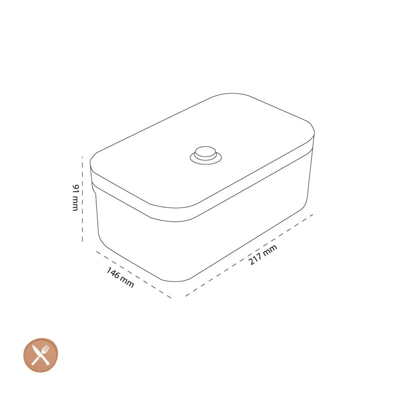 Zwilling - Fresh & Save Vakuum-Lunchbox L halbtransparent