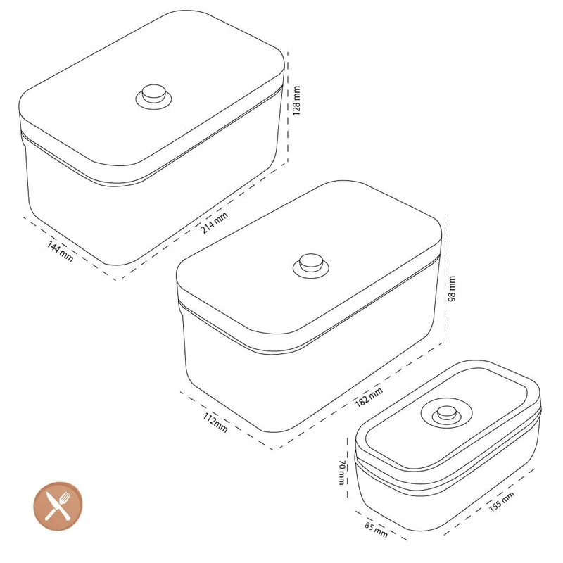Zwilling - Fresh & Save Set Aufbewahrungsboxen S/M/L Kunststoff