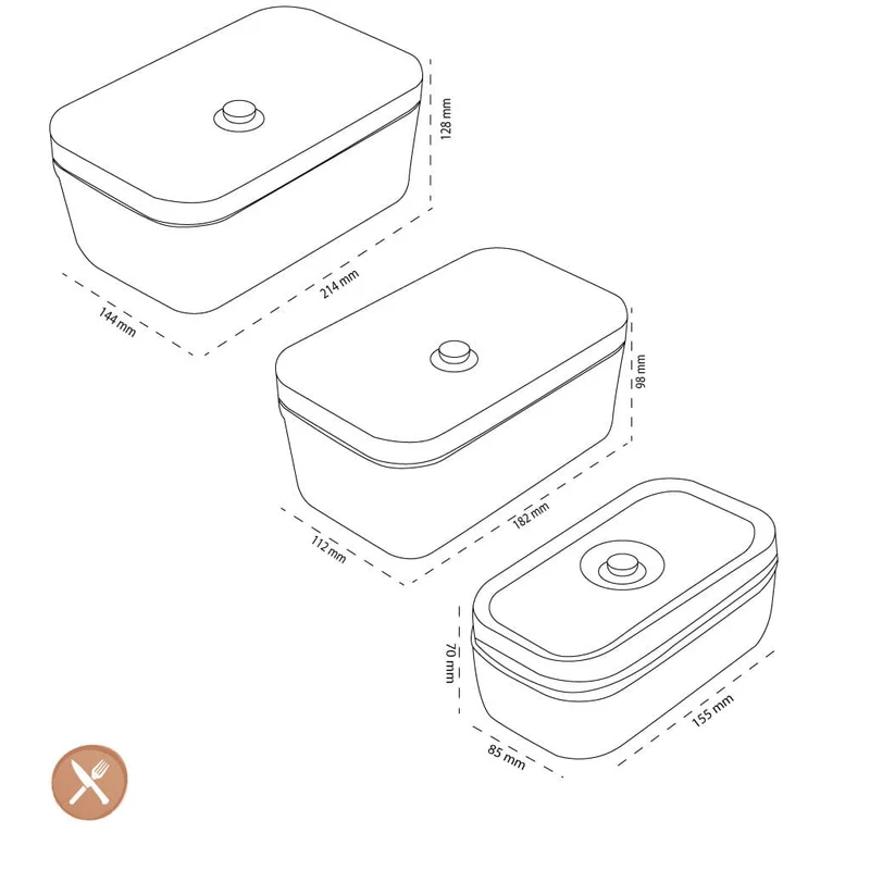 Zwilling - Fresh & Save Set Aufbewahrungsboxen S/M/L Glas