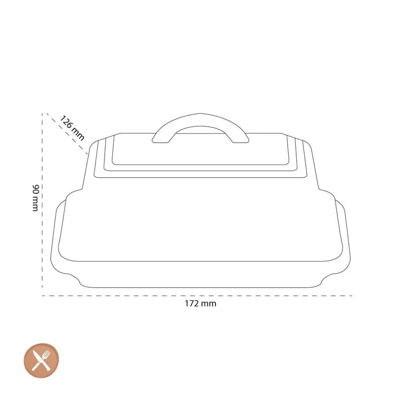 LeCreuset - Butterdose Kirschrot 17cm