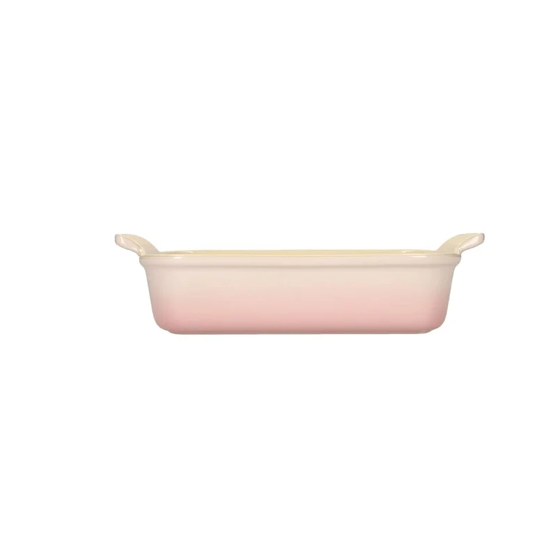 LeCreuset - Rechteckige Auflaufform Shell Pink 26x19cm 2,1l
