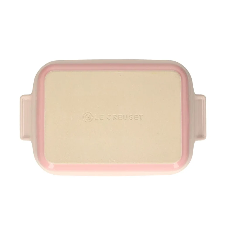 LeCreuset - Rechteckige Auflaufform Shell Pink 26x19cm 2,1l