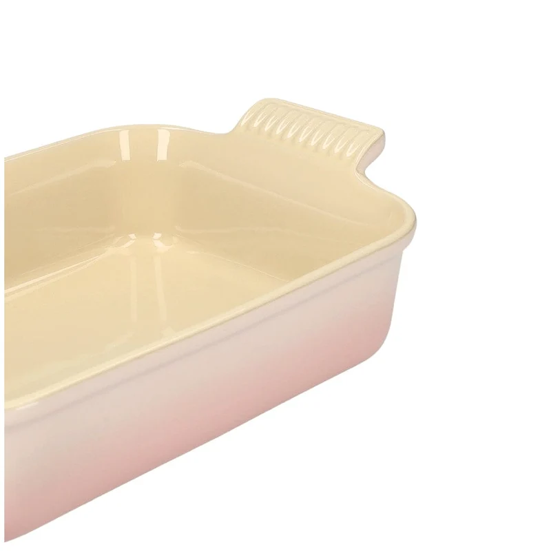 LeCreuset - Rechteckige Auflaufform Shell Pink 26x19cm 2,1l