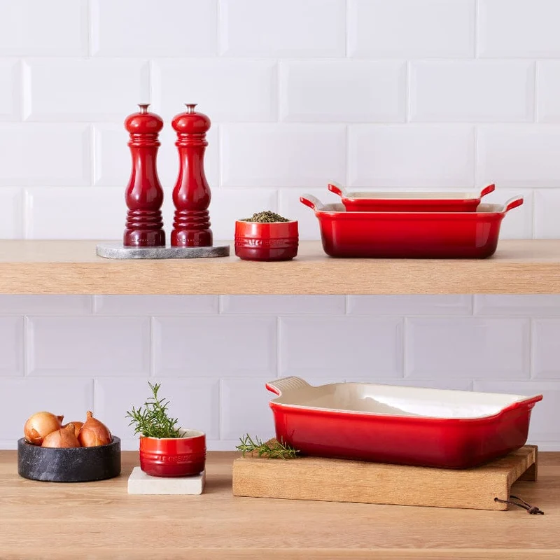 LeCreuset - Rechteckige Auflaufform Kirschrot 26x19cm 2,1l