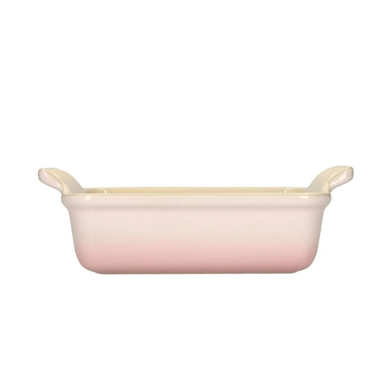 LeCreuset - Rechteckige Auflaufform Shell Pink 19x14cm 1,1l