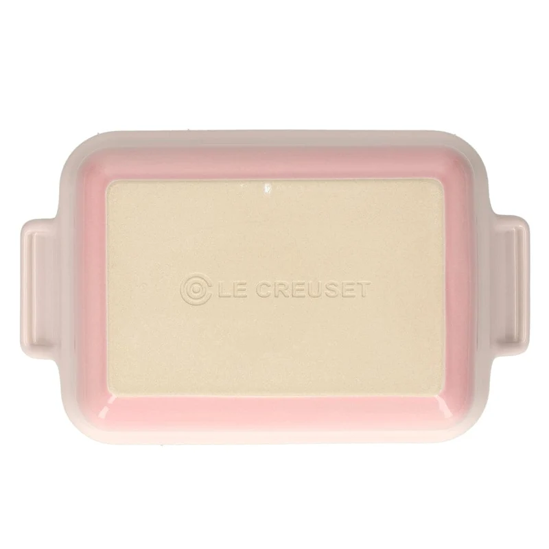 LeCreuset - Rechteckige Auflaufform Shell Pink 19x14cm 1,1l