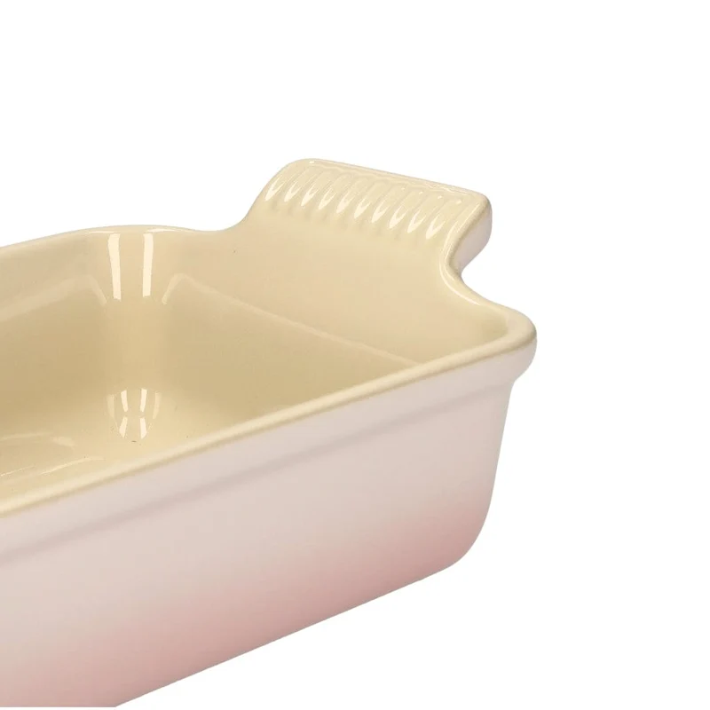 LeCreuset - Rechteckige Auflaufform Shell Pink 19x14cm 1,1l