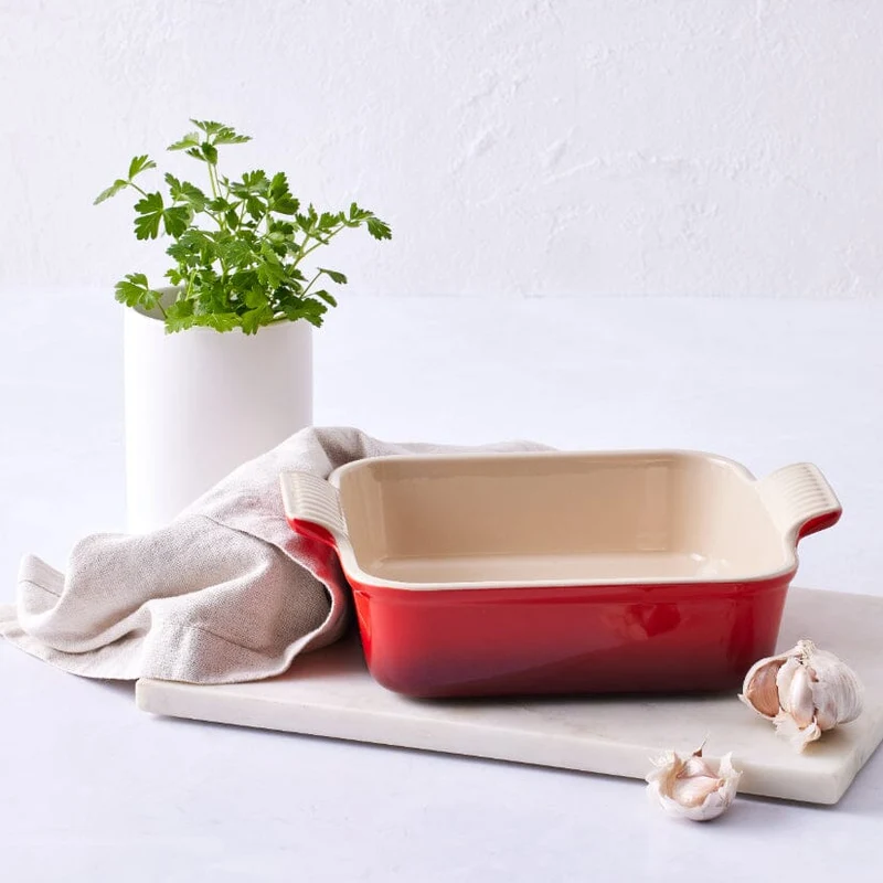 LeCreuset - Rechteckige Auflaufform Kirschrot 19x14cm 1,1l