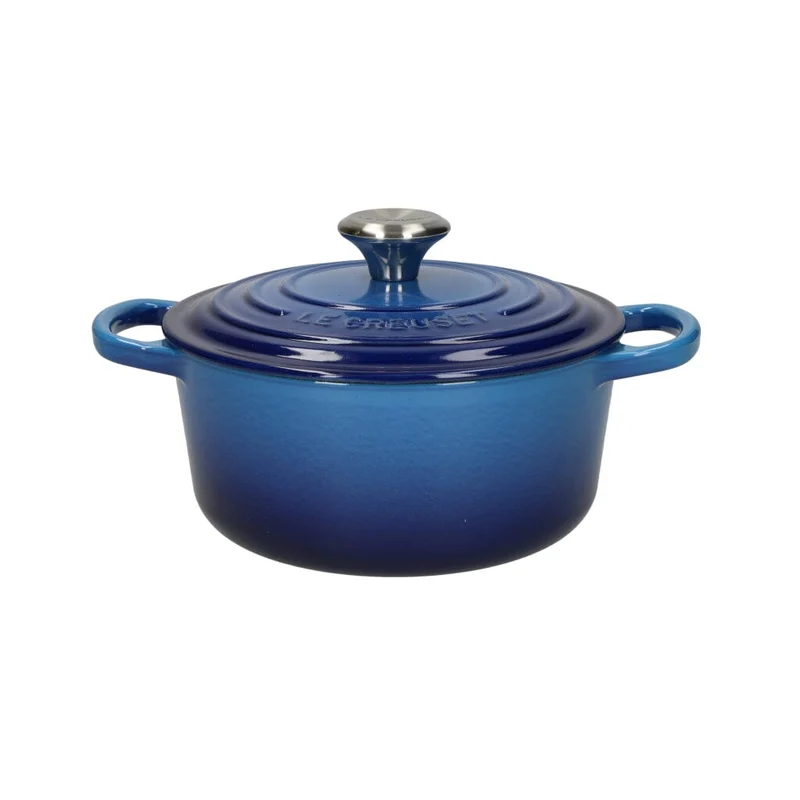 Le Creuset - Braten- / Schmortopf Signature rund Azure 18cm 1,8l