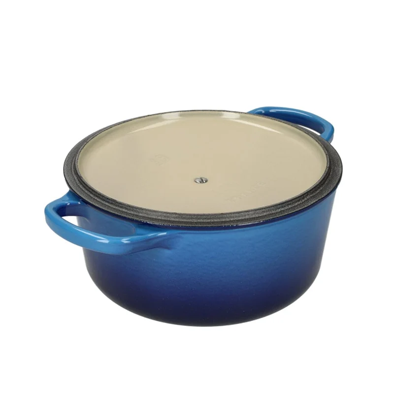 Le Creuset - Braten- / Schmortopf Signature rund Azure 18cm 1,8l