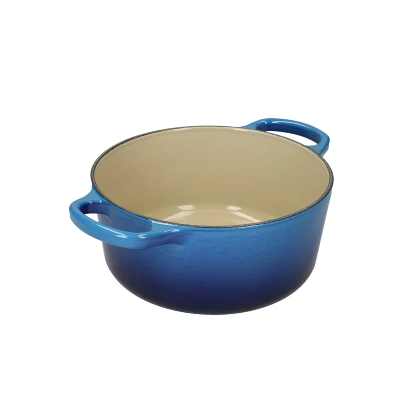 Le Creuset - Braten- / Schmortopf Signature rund Azure 18cm 1,8l