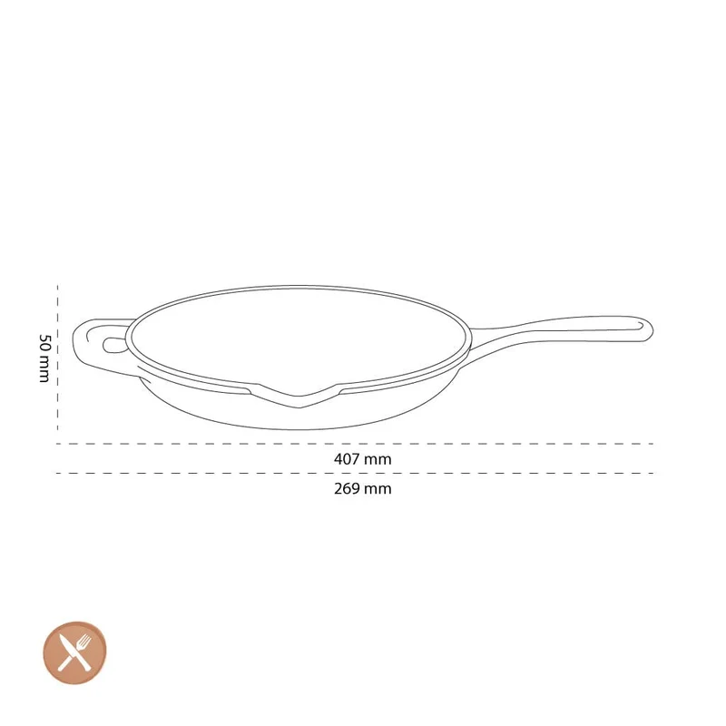 Le Creuset - Bratpfanne Signature rund Mattschwarz 23 cm