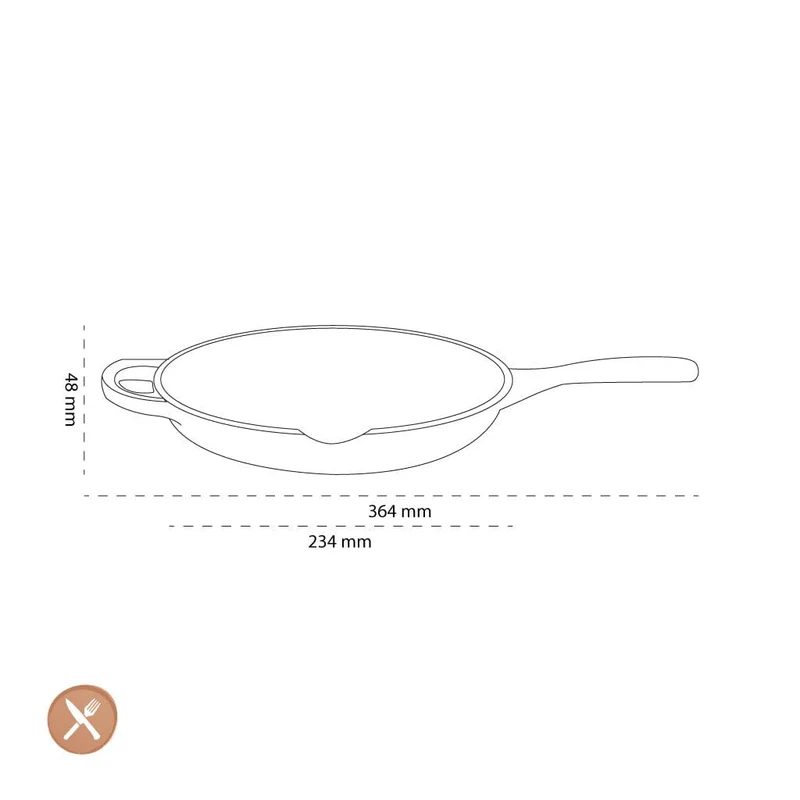 Le Creuset - Bratpfanne Signature rund Mattschwarz 20 cm
