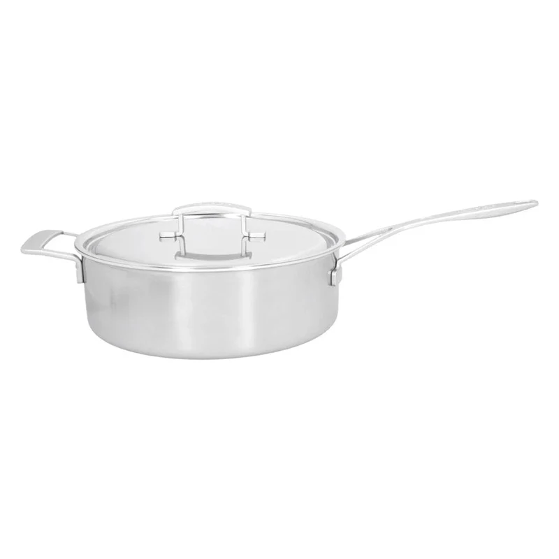 Demeyere - Industrie 5 Niedrige Schmorpfanne mit Deckel 28 cm