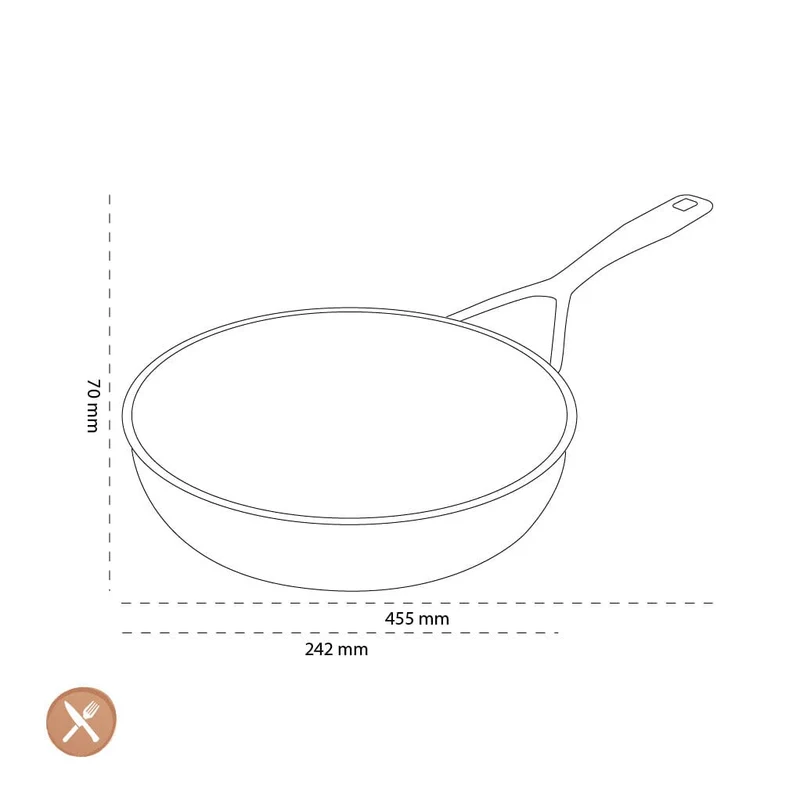 Demeyere - Alu Pro 5 Ceraforce Hohe Bratpfanne 24 cm