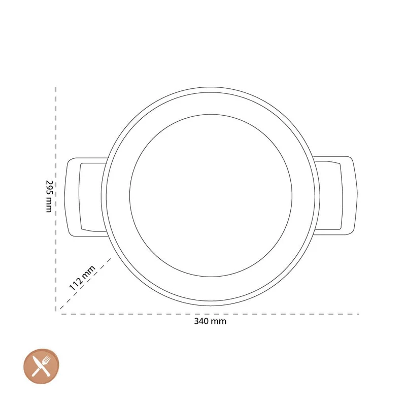 Demeyere - Alu Pro 5 Ceraforce Niedriger Kochtopf mit Deckel 28 cm