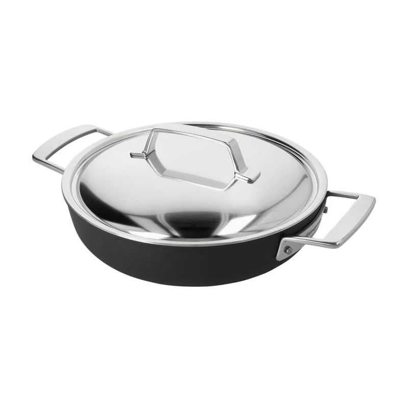Demeyere - Alu Pro 5 Ceraforce Niedriger Kochtopf mit Deckel 24 cm