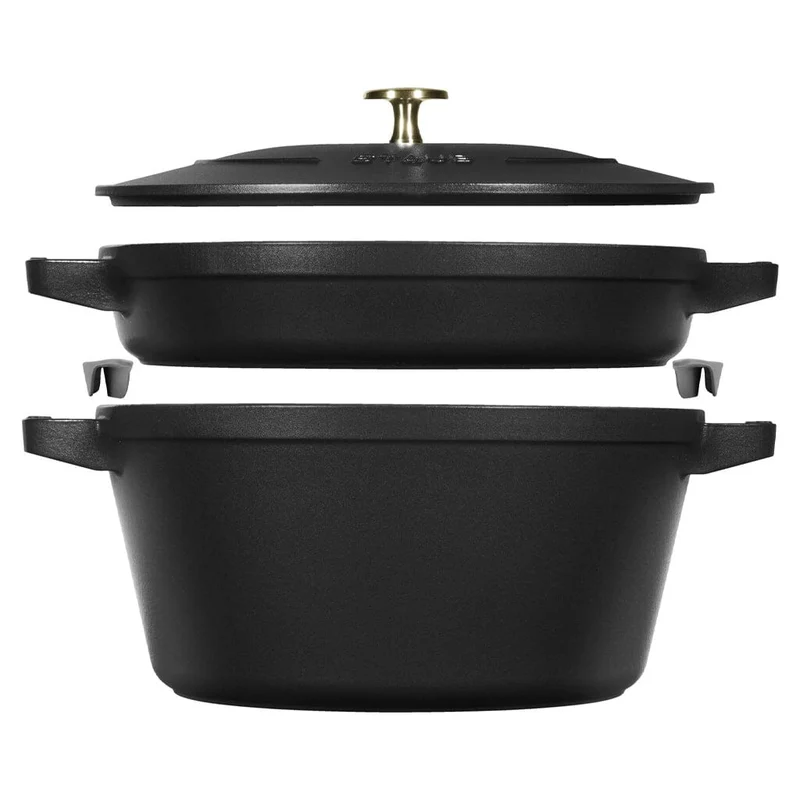 Staub - Stack 2-teiliges Set 24 cm - schwarz