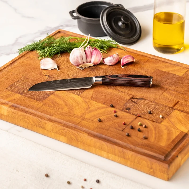 Shinrai Knives – 5-teiliges Messerset mit Damaszener-Print