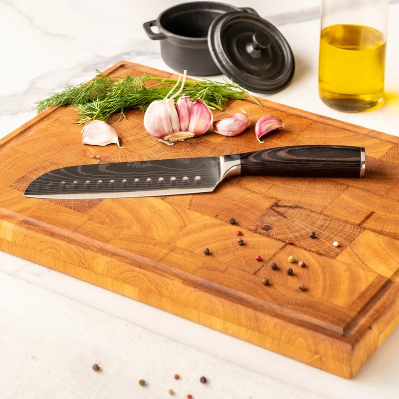 Shinrai Knives – 5-teiliges Messerset mit Damaszener-Print