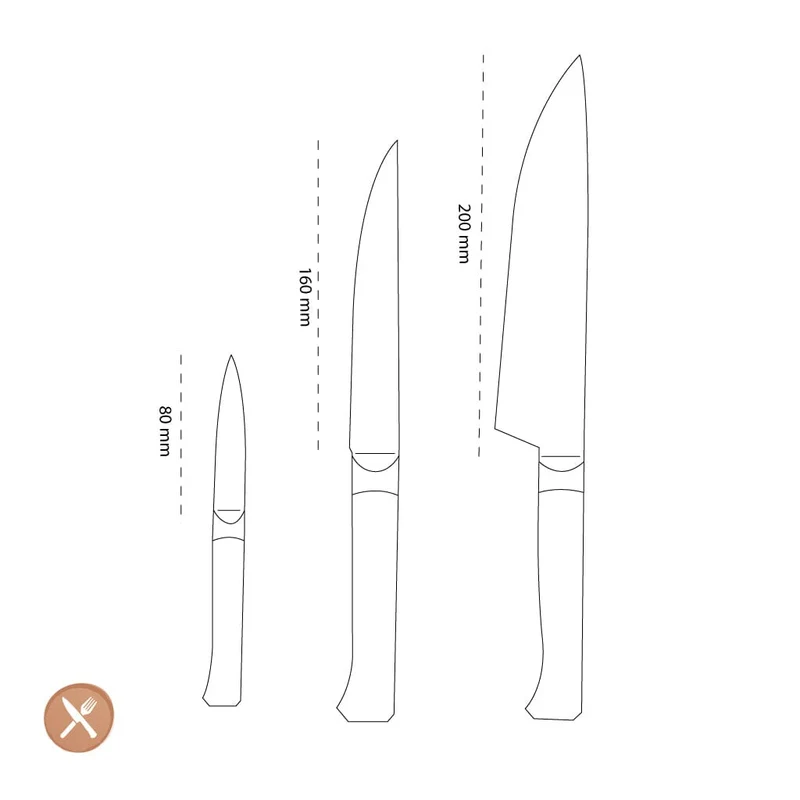 Opinel - Messerset 3-teilig,Opinel,Les Forgés