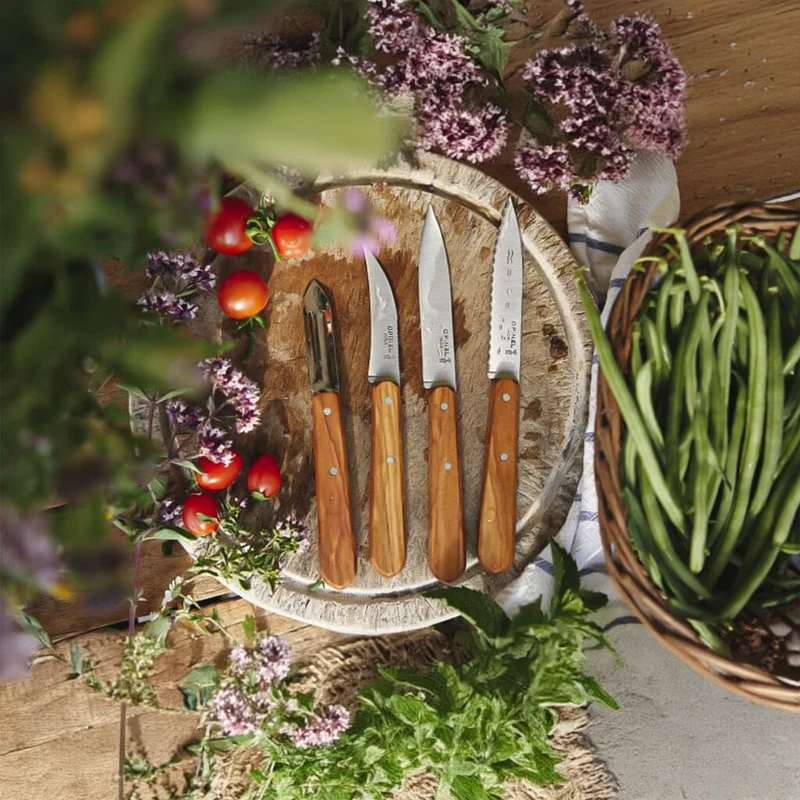 Opinel - Küchenset 4-teilig, Opinel, Les Essentiels Olive