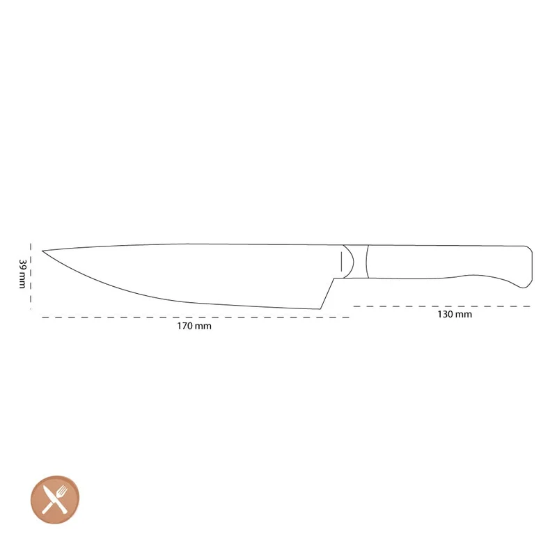 Opinel - Les Forgés 1890 Kochmesser 17 cm