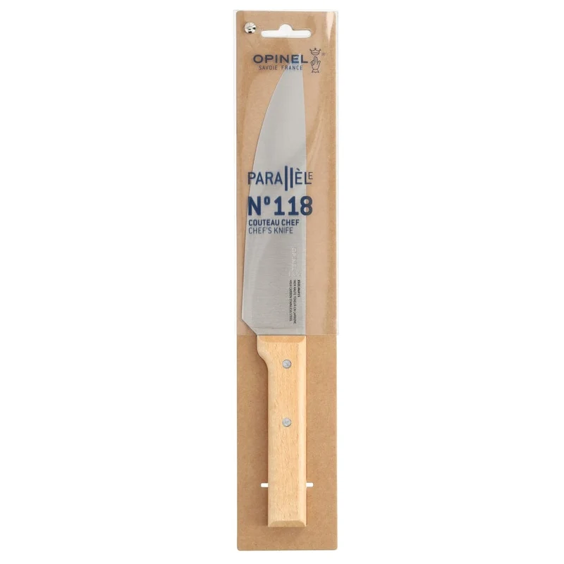 Opinel - Parallèle Kochmesser Nr. 118 Edelstahl/Holz 20 cm