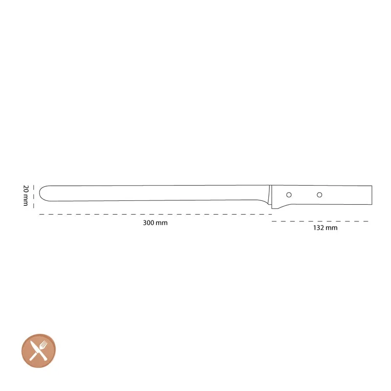 Opinel - Parallel Schinken-/Lachsmesser Nr. 123 30 cm