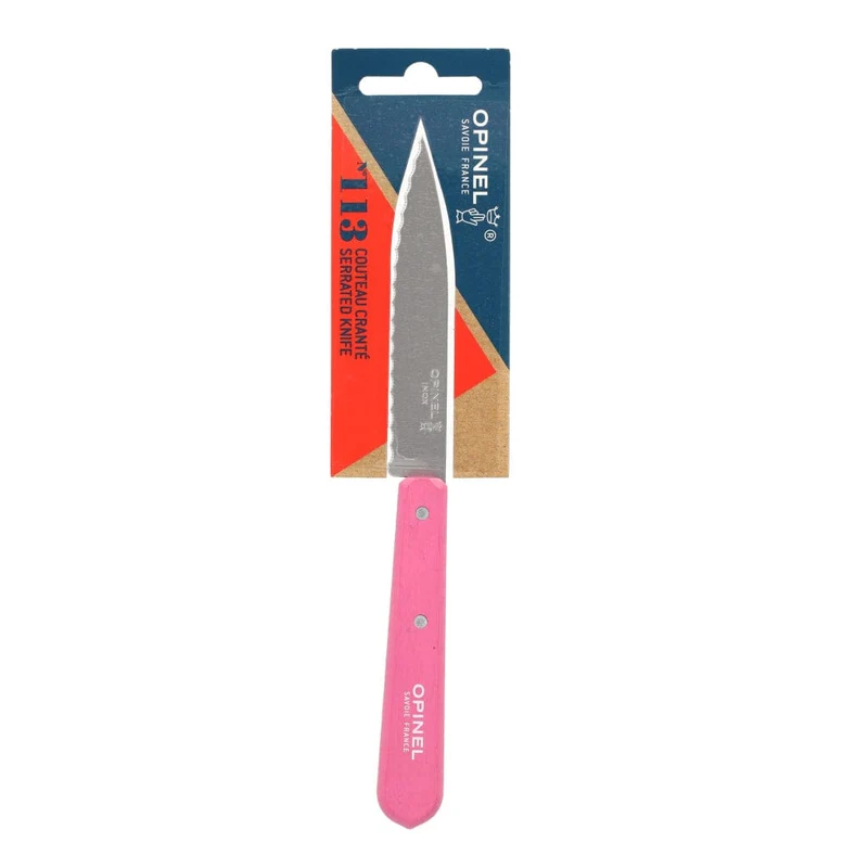 Opinel - Wellenschliffmesser Nr. 113 Rosa 10 cm