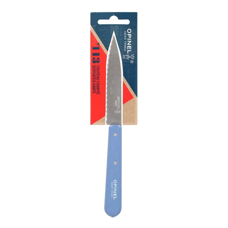 Opinel - Wellenschliffmesser Nr. 113 Blau 10 cm