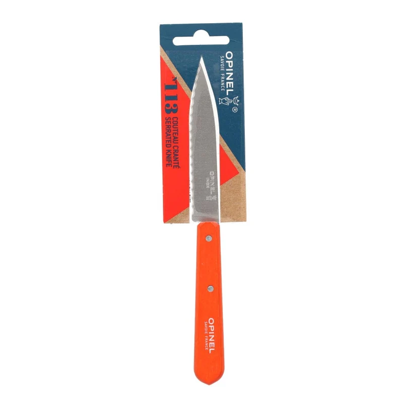 Opinel - Wellenschliffmesser Nr. 113 Orange 10 cm