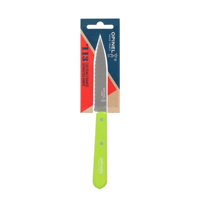 Opinel - Wellenschliffmesser Nr. 113 Grün 10 cm
