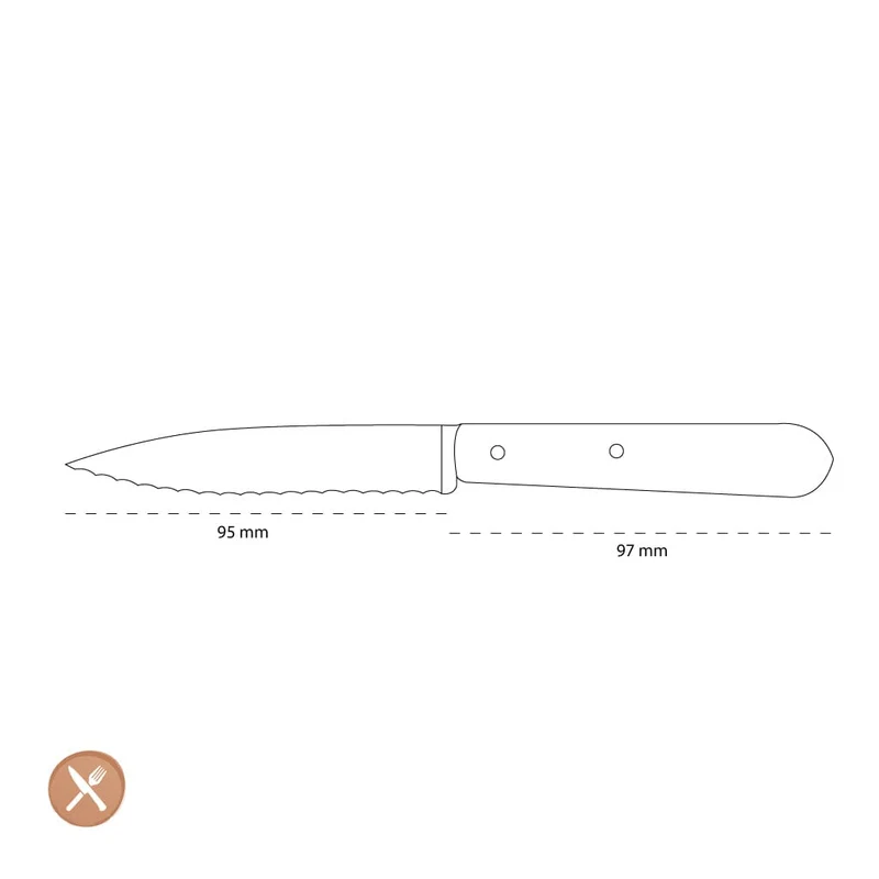 Opinel - Wellenschliffmesser Nr. 113 Natur 10 cm